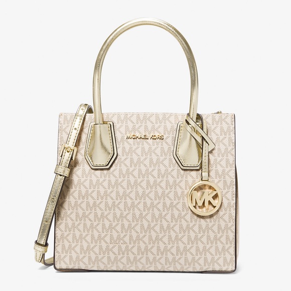 MICHAEL KORS
Mercer Medium Signature Logo and Metallic Accordion Crossbody Bag - Picture 3 of 16